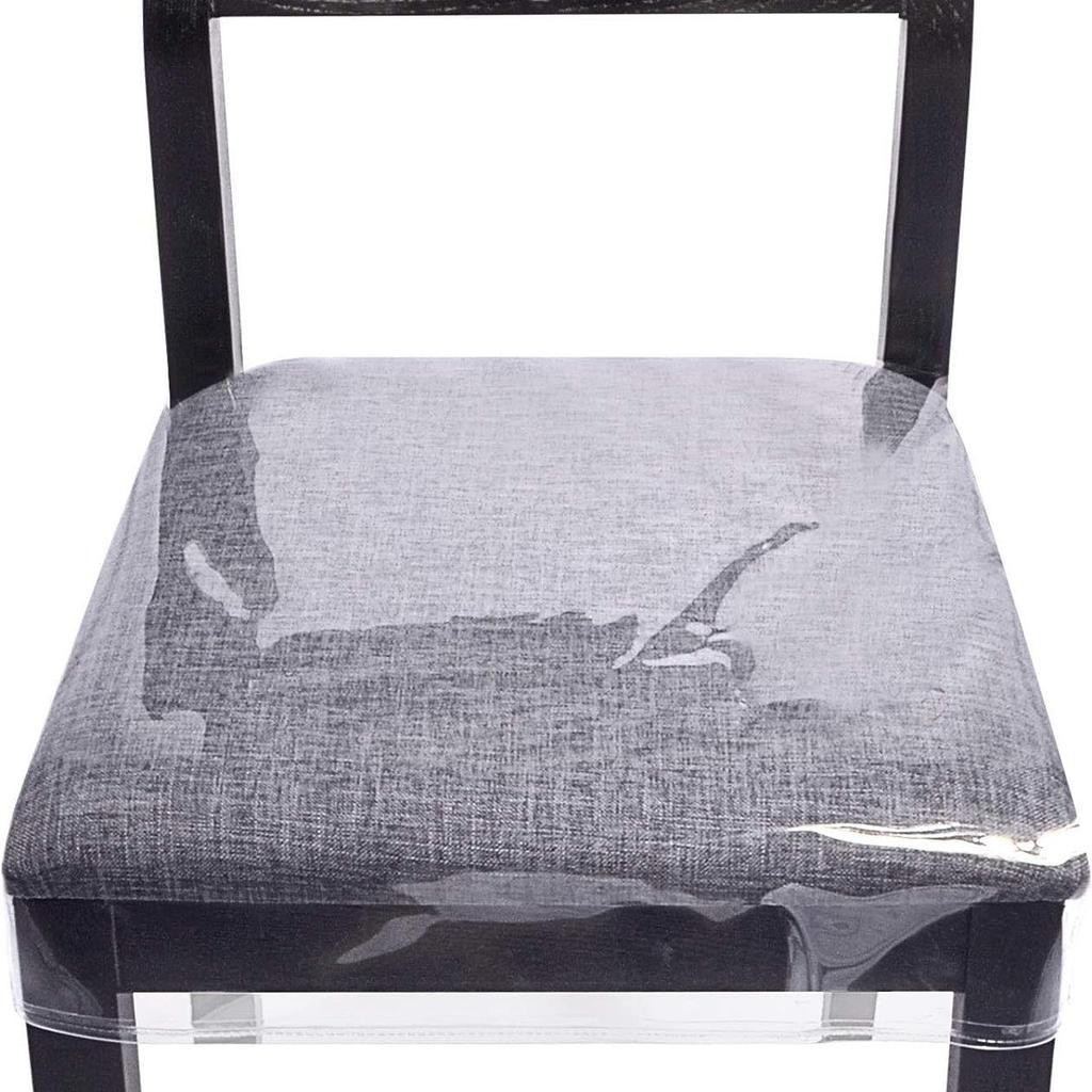 1pc Transparent Chair Covers PVC Chair Protectors Houseables Dinning Chair Covers No Dust Stain Resistant Waterproof Seat Cover