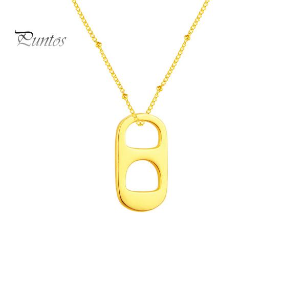 

Ожерелье с подвеской в виде соды в виде табуляции, модное ретро-ожерелье с ключичной цепочкой, унисекс, минималистичные украшения для свиданий, повседневная одежда, вечеринка золотистый