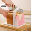 Bread Slicer for Homemade Bread Adjustable Foldable Bread Cutter with Equispaced Slots And Stable Holder Kitchen Gadget for Even Slices Sandwiches