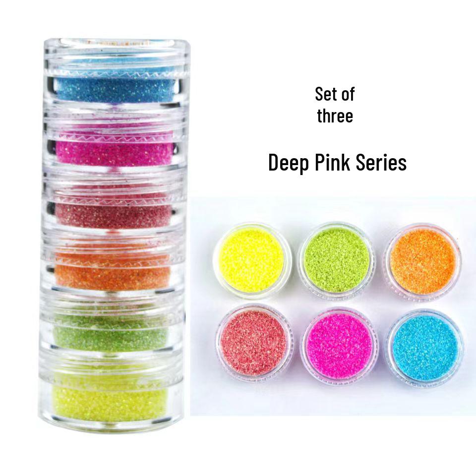 6dílná podzimní a zimní sada třpytivého nail artu s javorovými listy