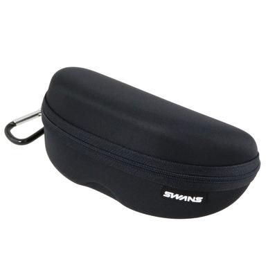 Sunglasses Case BK Black Case for Sunglasses with Carabiner [SWANS] A-215 Semi-Hard