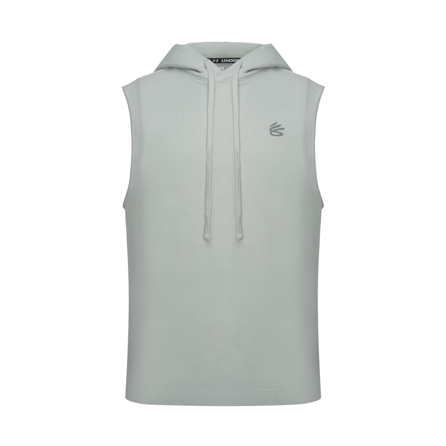 

Under Armour Curry Basketball Sports Fitness Lightweight Breathable Comfortable Soft Hooded Vest Men vest Titanium-Gray 6009769-069 S