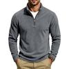 Men's Casual Zip Up Sweatshirt with Stand Collar, Loose Top
