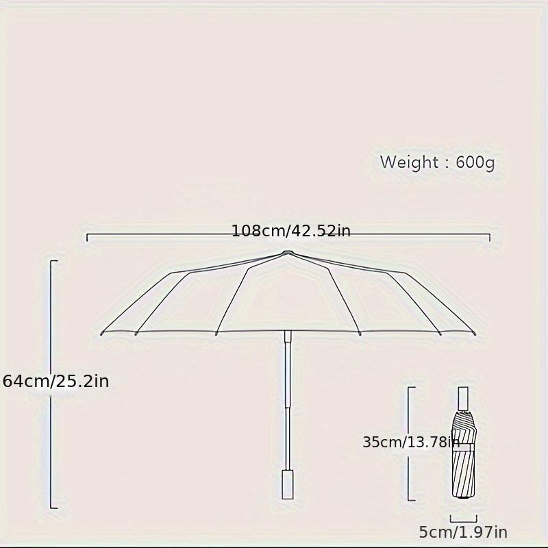Automatic Storm-resistant Large Anti UPF50+ Umbrella Sun Rain Folding Dual-purpose Business Umbrella