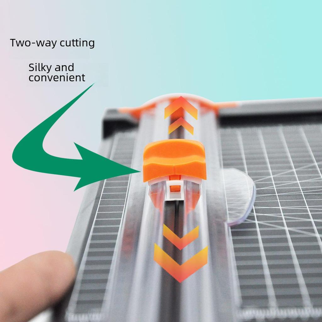 A4 Manual Paper Cutter - Safe for Hands, Office Use, Plastic Trimmer