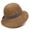 Straw Hat Women's Summer Sunshade Seaside Beach Brim Too Sunscreen Face Simple Sunshade Xiaoqing Sunshade Bow Too