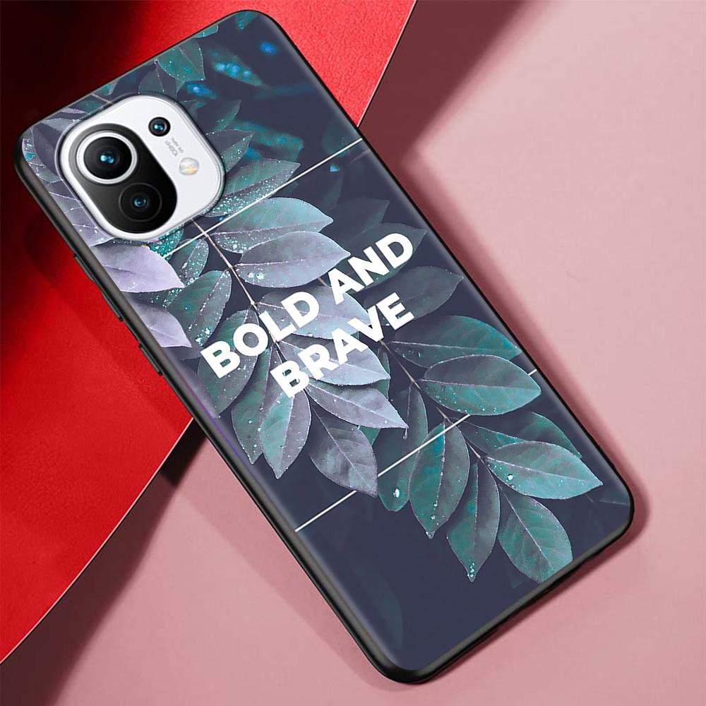 Inspirational Humor Quotes Case for Xiaomi Mi 11 Ultra 11T 10T 9T Pro Note 10 A2 9 8 Lite A3 CC9E 10S CC9 Black Soft Phone Cover