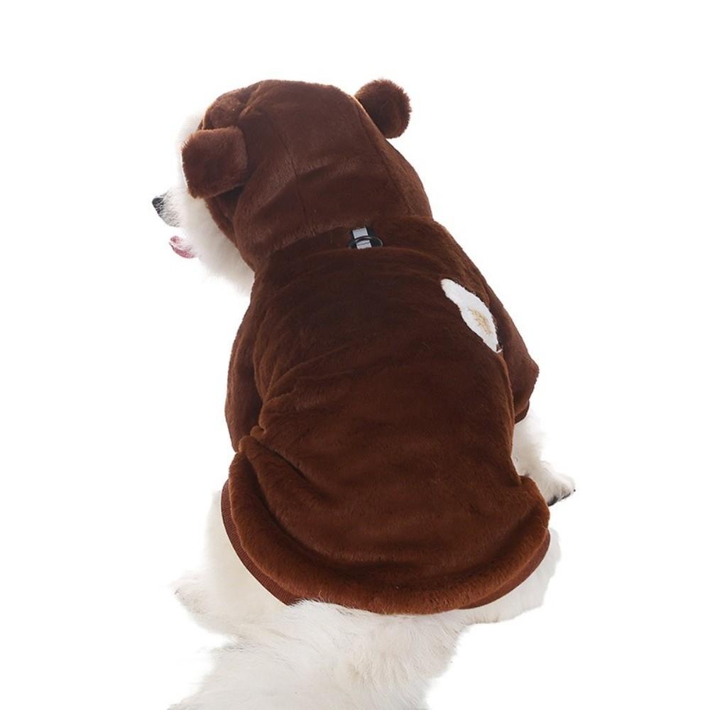 Fashion Thick Pet Dog Hoodie Warm Rainbow Puppy Pullover Soft Fleece Pet Coat Jacket Winter Autumn