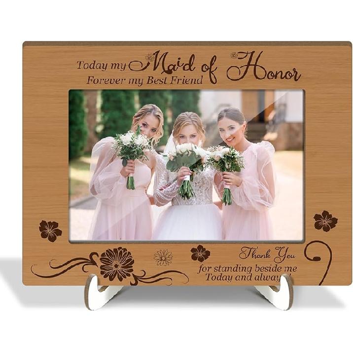 Leopard Print Picture Frames, Decorative Wood Photo Frames Birthday Gifts for Sister Women Girls Mom Daughter Tabletop Display 4x6 Photo Living Room