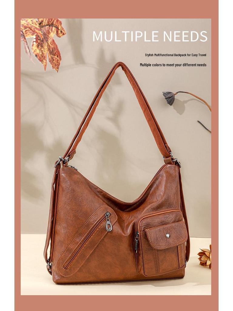 Women's Large Capacity Trendy 2025 Tote Crossbody Backpack