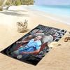 Asciugamano da Spiaggia con Stampa Gol di Haaland, Asciugamano Grande Morbido ad Asciugatura Rapida per Spiaggia Campeggio Nuoto