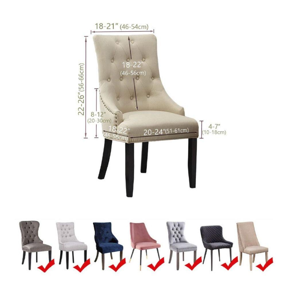 Anti-Dirt Dining Chair Cover Stretch Furniture Cover Practical Armchair Cover  Hotel Wedding