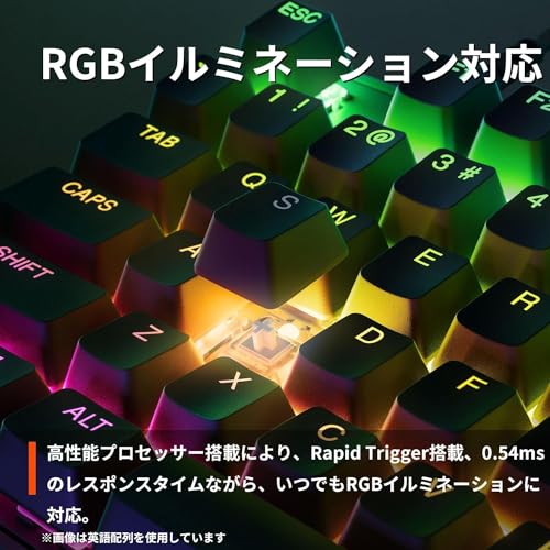 SteelSeries Apex Pro Mini JP Gaming Keyboard, Wired, Japanese Layout, OmniPoint Switches, 2-in-1 Action Key, Black (Model 64825), Manufacturer Warrant