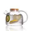 1.8LTransparent Borosilicate Glass Teapot Heat-Resistant Large Clear Tea Pot  Flower Tea Set Puer Kettle Cup Office Home Tool