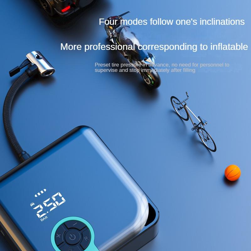 LEIBOO Wireless Wired Tire Inflator Pump Air Compressor for Car Motorcycle Bicycler Pressure Injector Tyre Electric Inflation