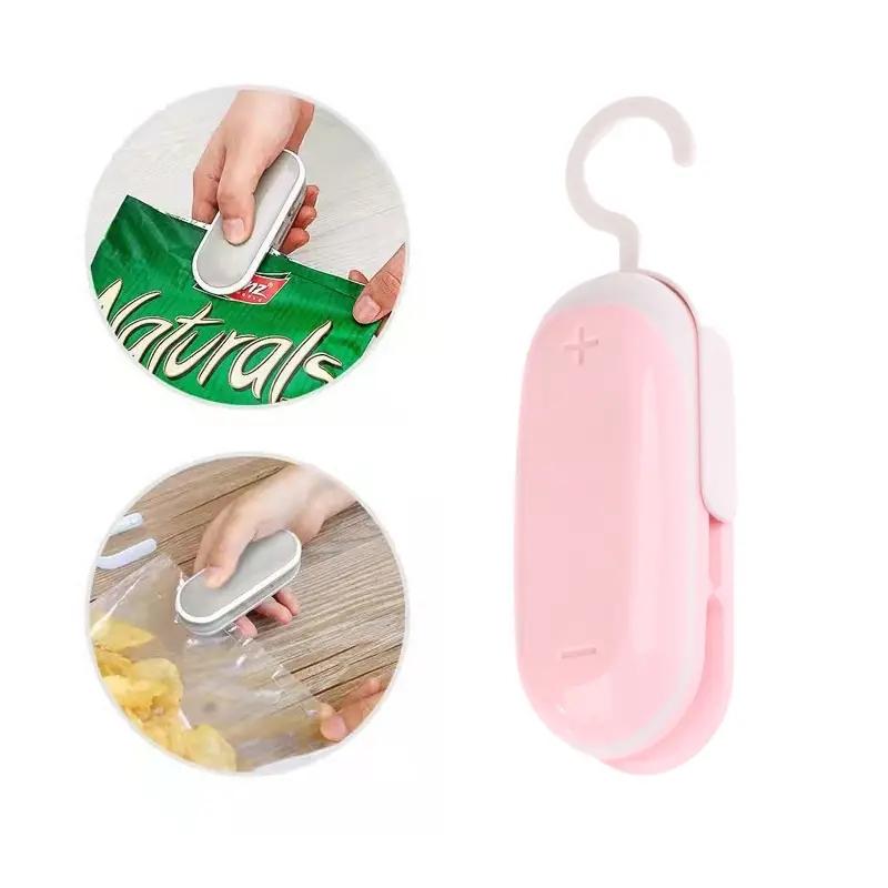 

Мини Портативная Запайщик Ручной Запайщик Зажим для Запайки Продуктов Фруктов розовый