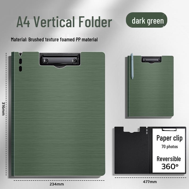 Double Clip Writing Board with Storage for A3/A4 Documents - Ideal for Students & Office Use