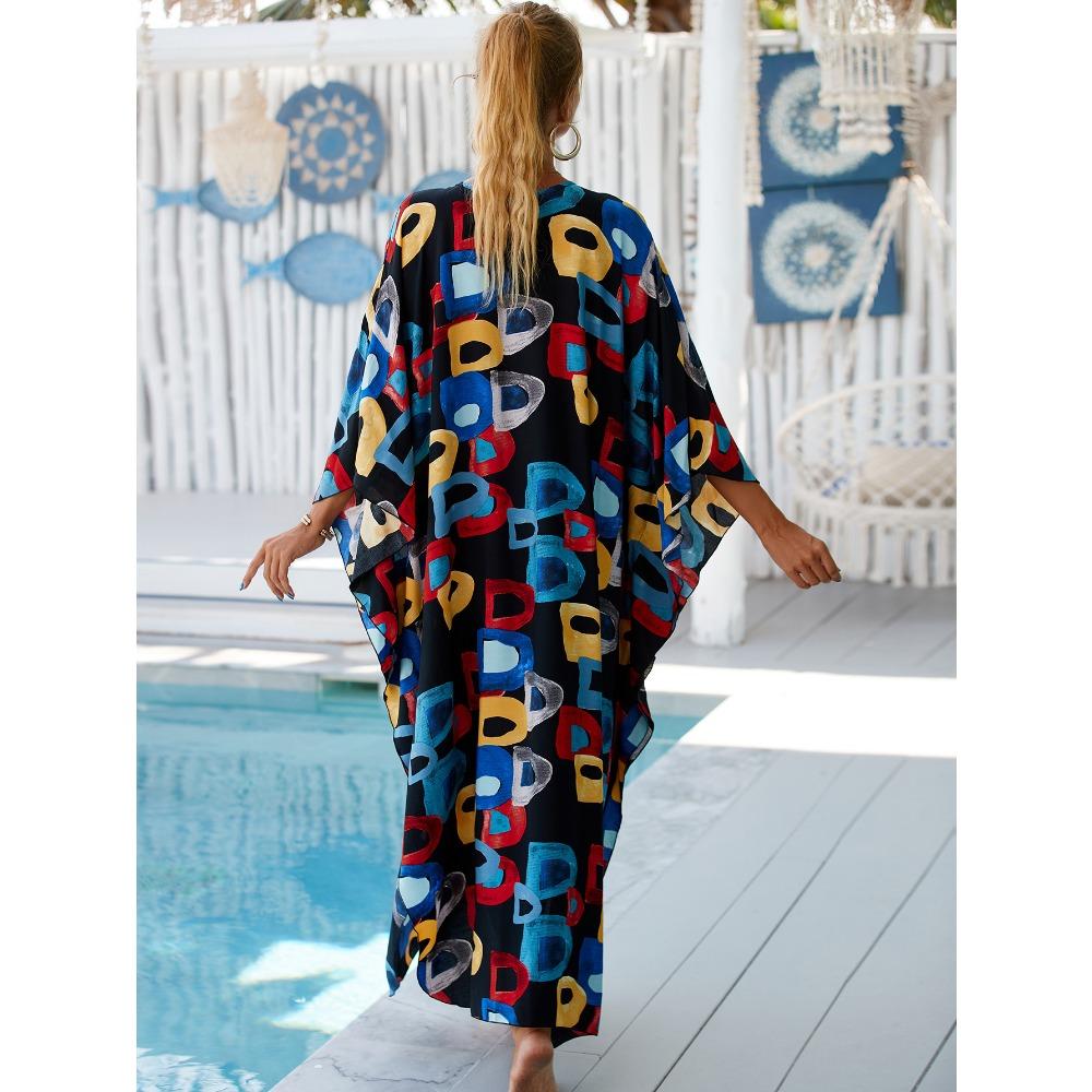 Women's Loose Plus Size Beach Cover Dress