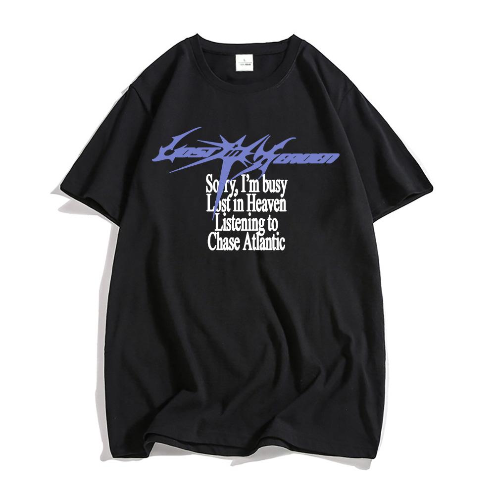 

Lost in Heaven Print T-shirt Rock Band CHASE ATLANTIC Tshirts Cotton Summer Men Women Tees Graphic Clothing Camisetas Unisex Top S