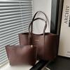 Women's Bag Large Capacity Soft Leather Tote Bags Casual Versatile Single Shoulder Handbag Mommy Handbags 2026 Autumn and Winter