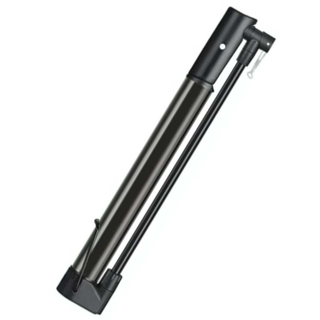 Fahrradpumpe Aluminiumlegierung Hohe Härte Tragbar Mini Schwarz Fahrrad Standpumpe für Mountainbikes