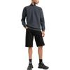 adidas Felpa da uomo con logo ricamato Originals, mezza zip, colletto alto, grigio HP0417