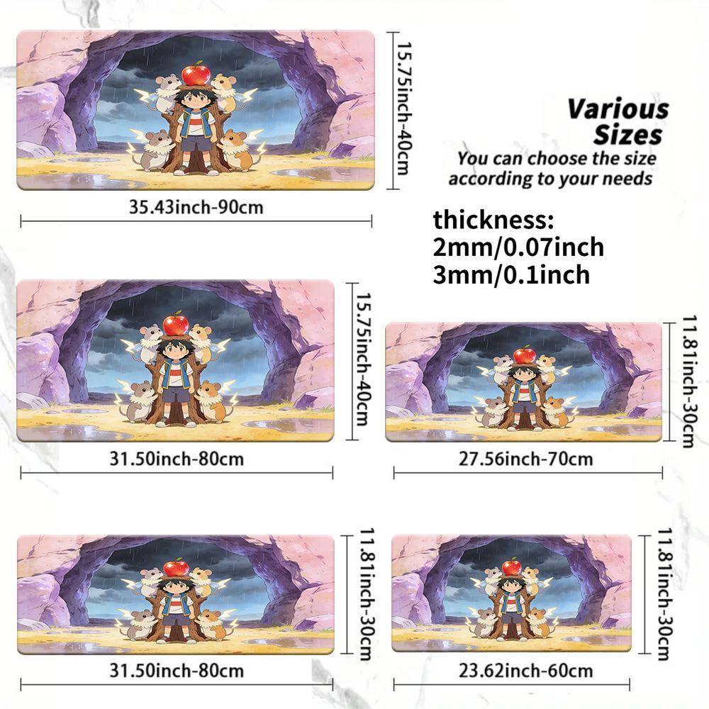 Gothic Castle Wooper TCG Playmat NonSlip Washable Card Game Mat 30x80x0.2cm
