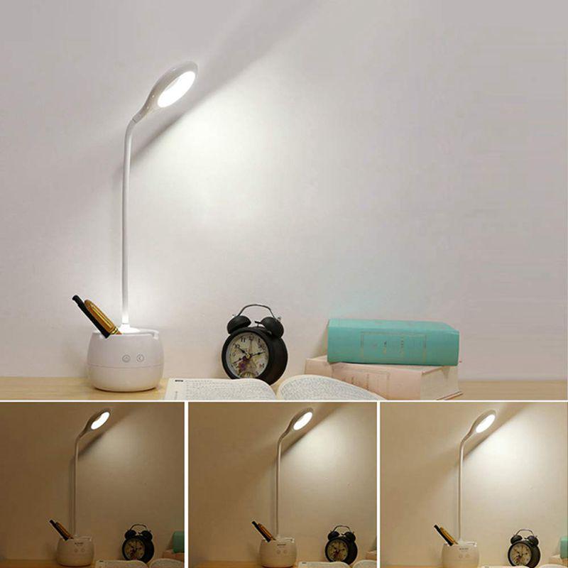 USB Desk lamp,YZtree Eye-Care Table Lamp for Kids Touch Control Dimming Light Flexible USB Rechargeable Desk Lamp with Cute Pen Container Blue USB Desk lamp,YZtree Eye-Care Table Lamp for Kids Touch Control Dimming Light Flexible USB Rechargeable Desk Lamp with Cute Pen Container Blue