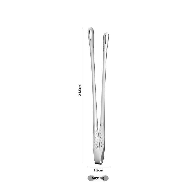

ZhiZhou Food Grade 304 Stainless Steel BBQ Tongs (Small, 2-Pack)