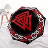 Valknut Norse Symbol - Viking Triangle Umbrella, Portable 3-Fold Umbrella for Men & Women,Ha