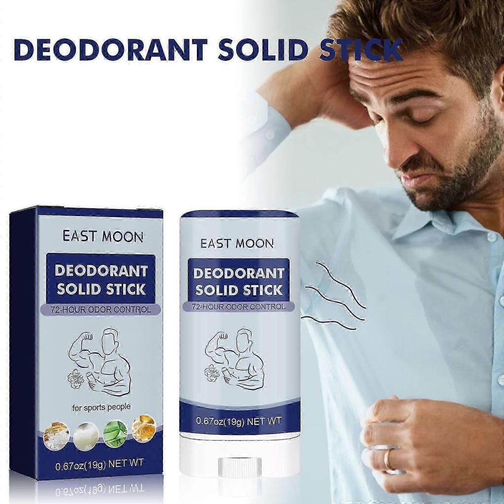 Men's Deodorant Stick - 72H Odor Control, Portable, Natural & Multi-Use