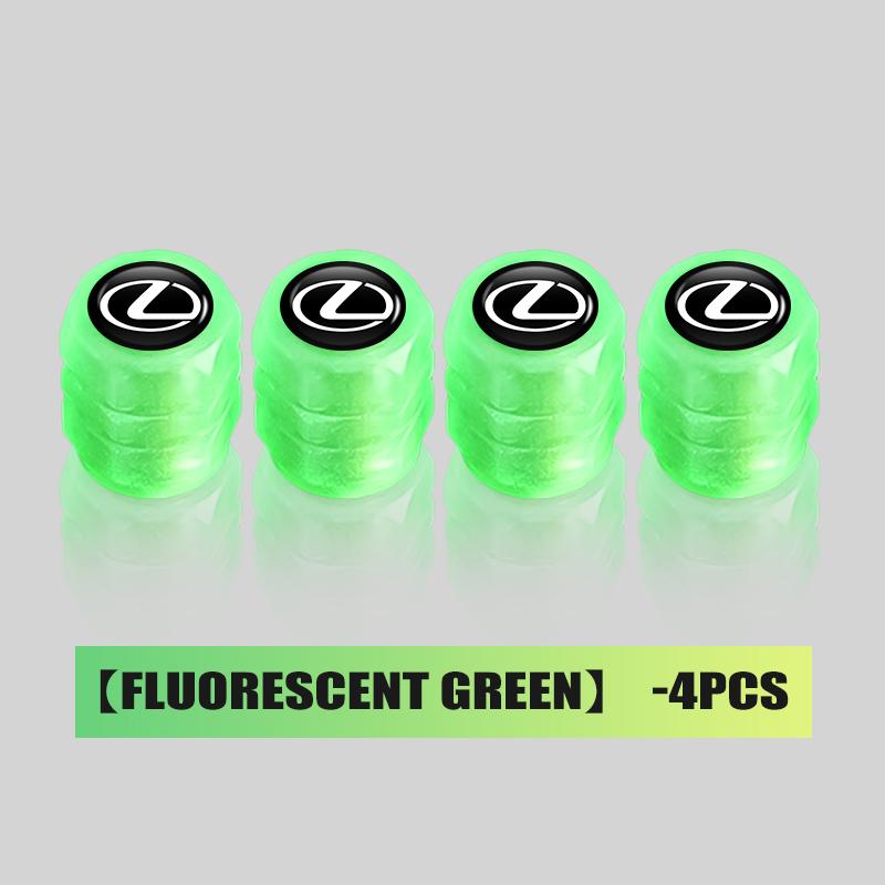 

For Lexus Luminous Tire Valve Cap Car Wheel Hub Glowing Cover Auto Accessories RX350 IS250 CT200h ES250 ES300h NX300h IS200