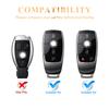 For Mercedes Benz A C E S G Class GLC CLA GLB 200 2024 CLE W205 W213 W222 X167 W177 Car Smart Key Cover Case Fob Shell Keychain
