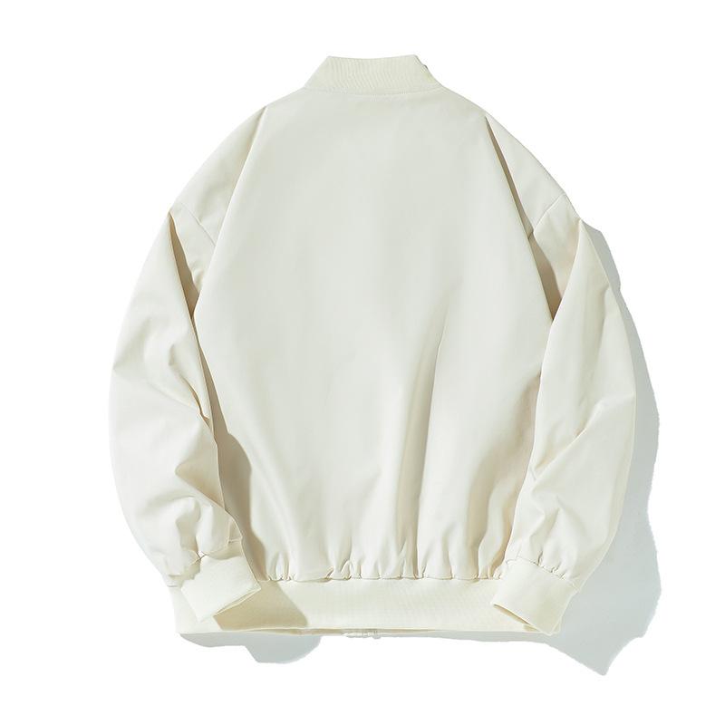 New Men's Spring and Autumn Jacket Korean Style Trendy Stand Collar Large-size Top Handsome Casual Jacket