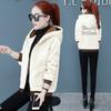 Imitation Lambswool Padded Coat Female Winter Latest Korean Version of Relaxed Fit Coat Small Fragrant Hooded Coat