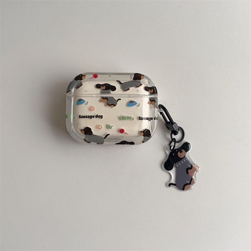 Applicable Apple AirPods 1/1/1/1 generation pro1 bluetooth wireless headset cover cartoon sweater dachshund