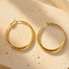 1 Pair Thick Chunky Hoop Earrings for Women, Large Round Circle Hooped Earrings, Hypoallergenic Lightweight Jewelry Gift
