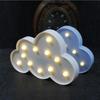 Beautiful White / Blue Cloud LED Night Lamp Warm White Table Marquee LED Light Nice Gifts for Kids Wedding Room Decorations