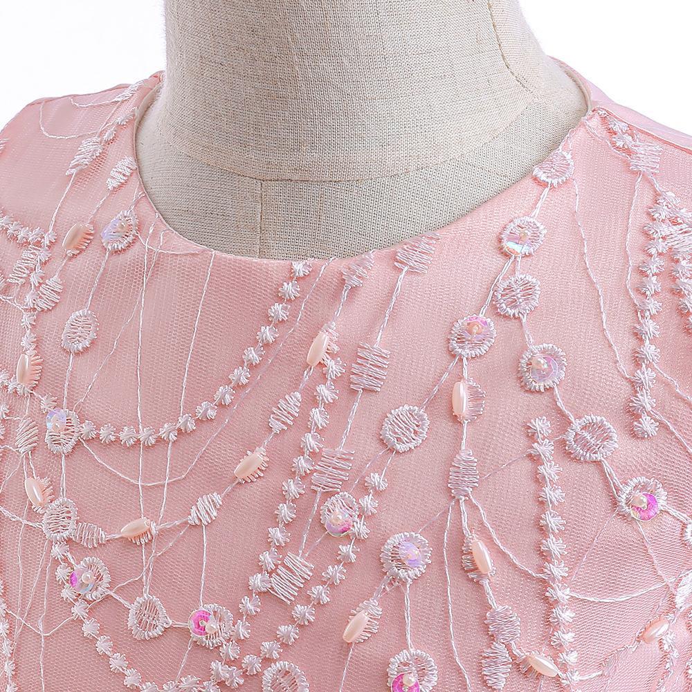 3-12 let Léto Květ Bílá Svatba Holčičky Šaty Batole Novorozenec Křest 1. Narozeniny Mašle Krajkové Šaty Princezna Party Dětské Oblečení