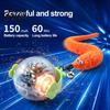 Rechargeable Pet Toy Interactive Cat Ball, Self Rolling Ball with Bell And Detachable Plush Tail, Automatic Obstacle Avoidance, Light for Indoor Cats