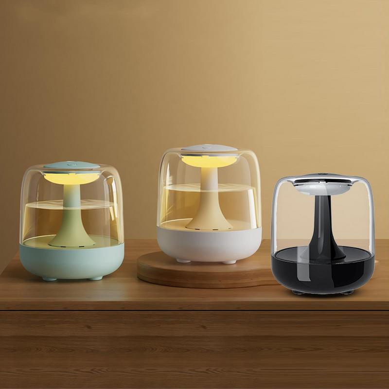 Small Humidifiers For Bedroom Portable 650ml Cool Mist Quiet Humidifier Rechargeable Home Freshener With Colorful Night Light