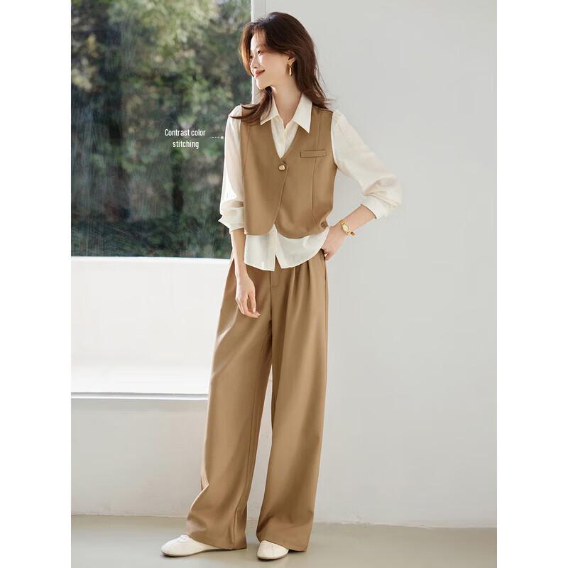 Commuter Color-block Faux Two-Piece Set S