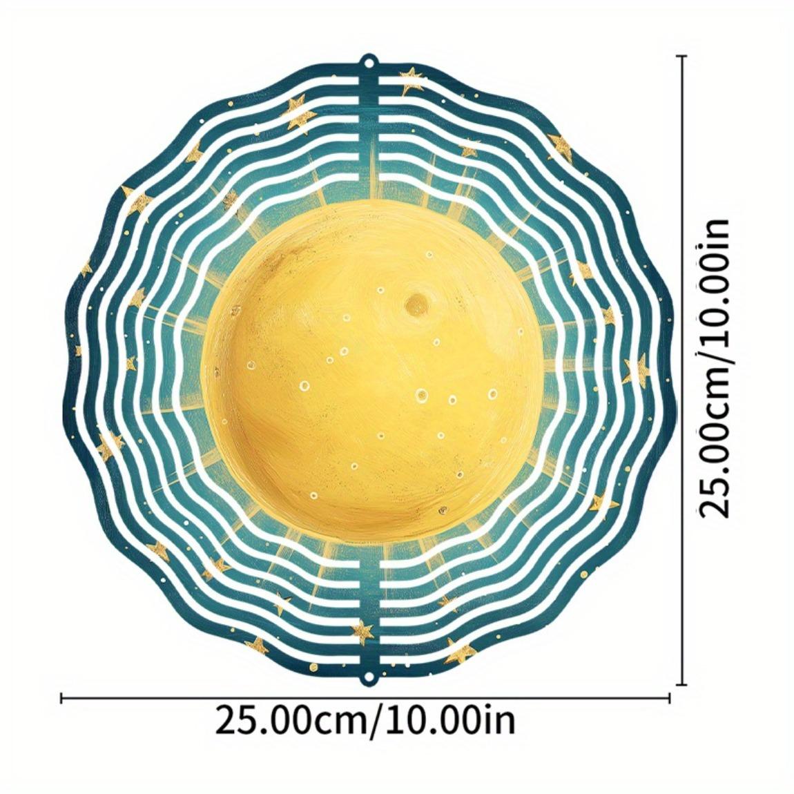 

Золотой солнечный всплеск Флюгер Вращающийся на 360 градусов Крюк Прочный Подвесной декор для сада Патио Двора Железо Уличный Колокольчик Времена года 01A