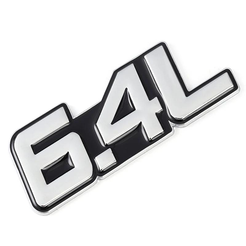1Pc 3D Metal 4.0L 4.6L 4.7L 5.0L 5.7L 6.0L 6.2L 6.4L 7.0L Car Sticker Rear Trunk Emblem Badge Decals