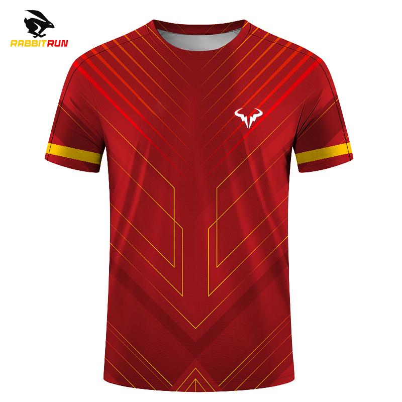 Modische Badminton-Tennis-Serie mit 3D-Druck für Herren und Damen im Freien, neue, kurzärmelige T-Shirts mit Rundhalsausschnitt