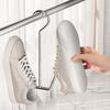 2/5Pcs Stainless Steel Shoe Rack Hangers Metal Storage Box Space-Saving With Closet Hooks Silver Home Laundry Accessories
