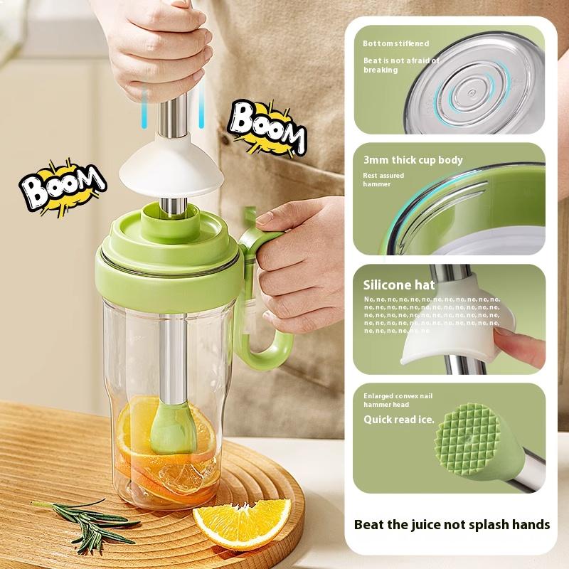 Gianxi Xue Ke Cup Fa Lai Xue Chui Chui Cup Home Made Milk Tea Tool Hand Lemon Tea Set Straw Cup
