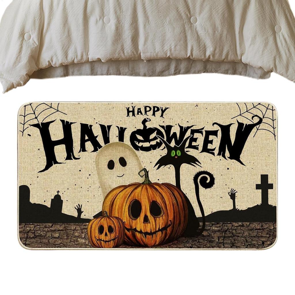 Halloween Door Mat Anti-slip Kitchen Carpet Indoor Outdoor Welcome Doormat Bedroom And Living Room Floor Mat Home Decoration