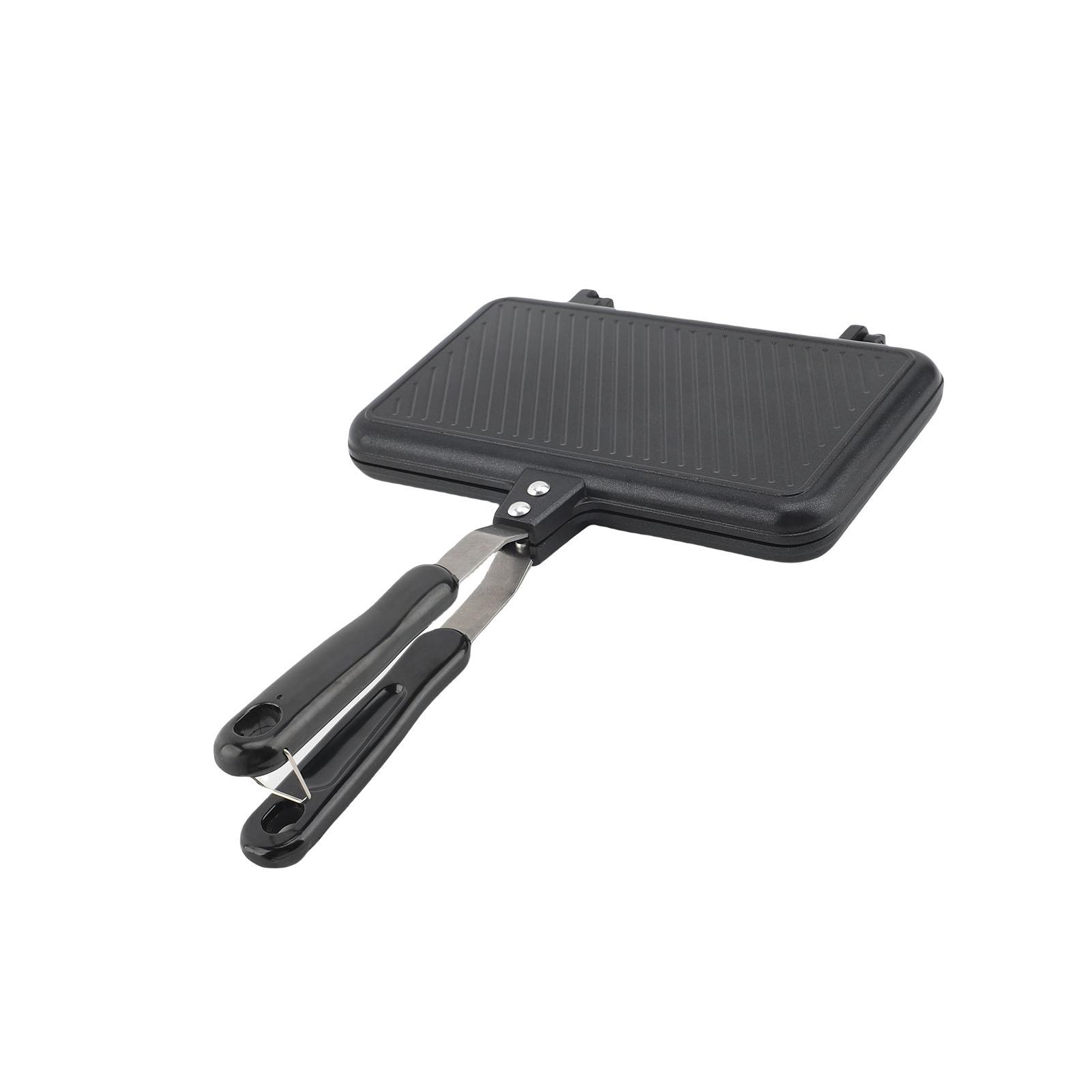 

Double Sided Frying Pan, Grill Pan Non Stick, Aluminum Alloy Baking Tray, Waffle Maker Multifunctional for Cake Baked Bread Snack Breakfast