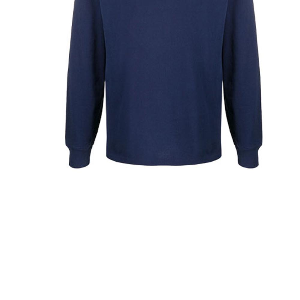 Polo Ralph Lauren Logo Straight Hem Long Sleeve Polo Shirt Men Tops Blue 710681126-038